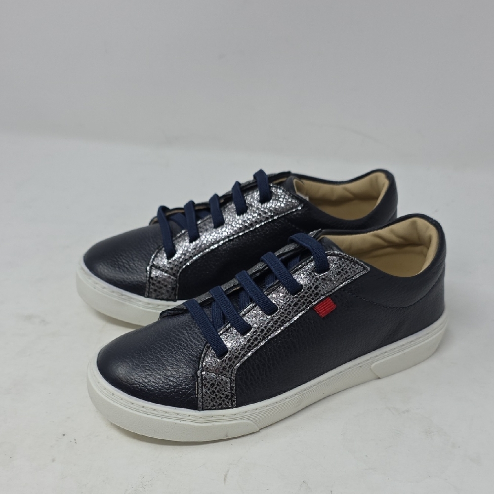 Marc Joseph Kids Sneakers in Navy and Silver Size 13